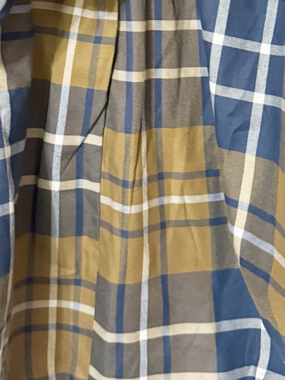 Free People Bailey Cape in Italian Mocha Brown Plaid Lined Tie Neck NEW Size M/L - Picture 9 of 11